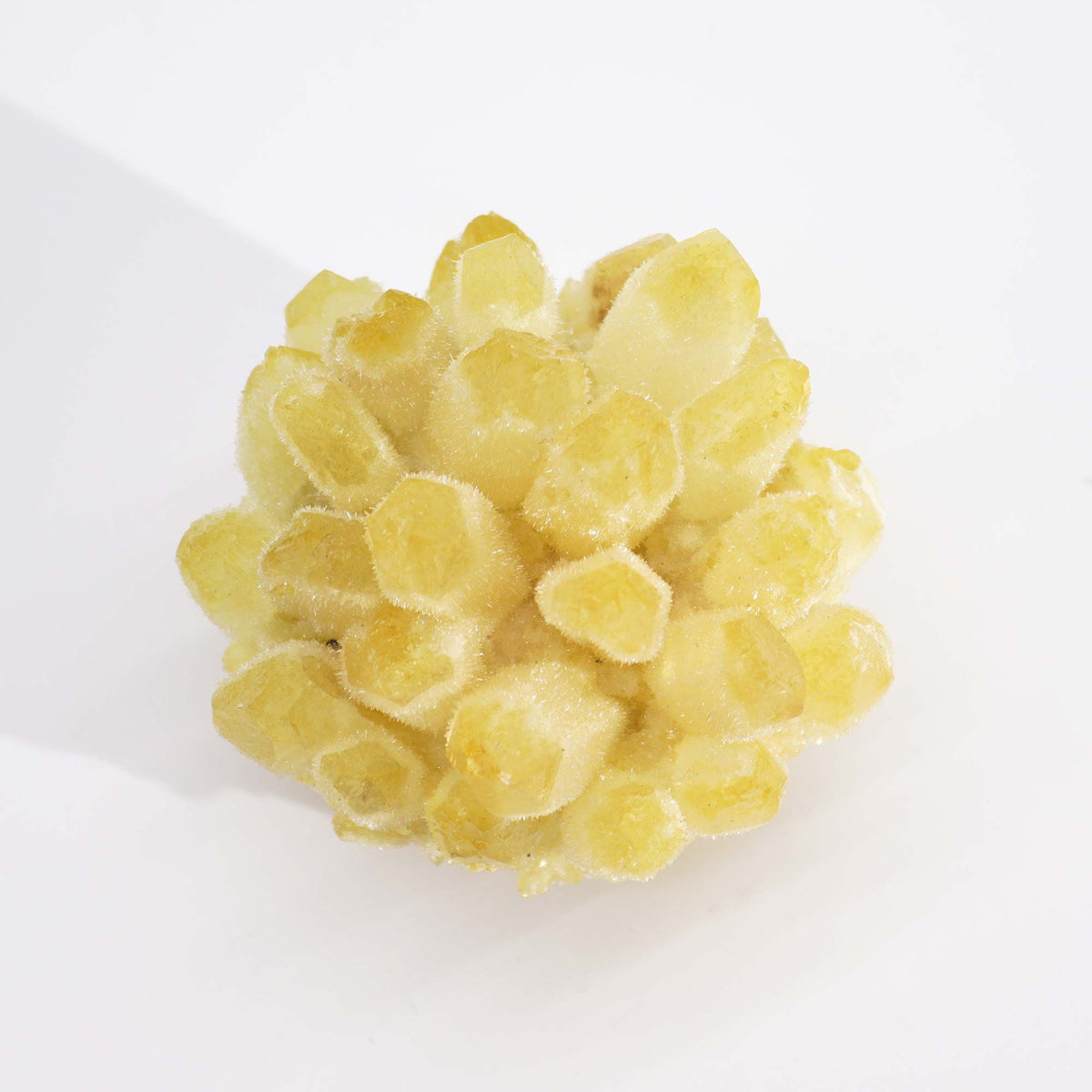 Kvarc kristálycsoport, kb. 8 cm – sárga fantomkvarc