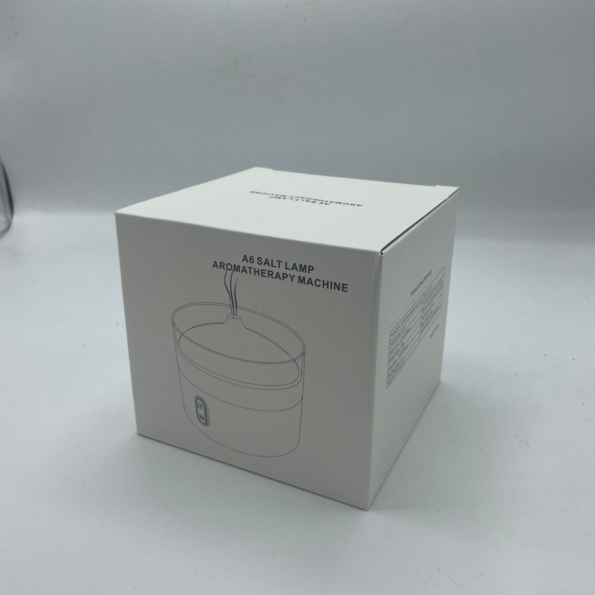 Lángeffektes aroma-párologtató – himalájai sókristály, éjjeli fény (USB-C)