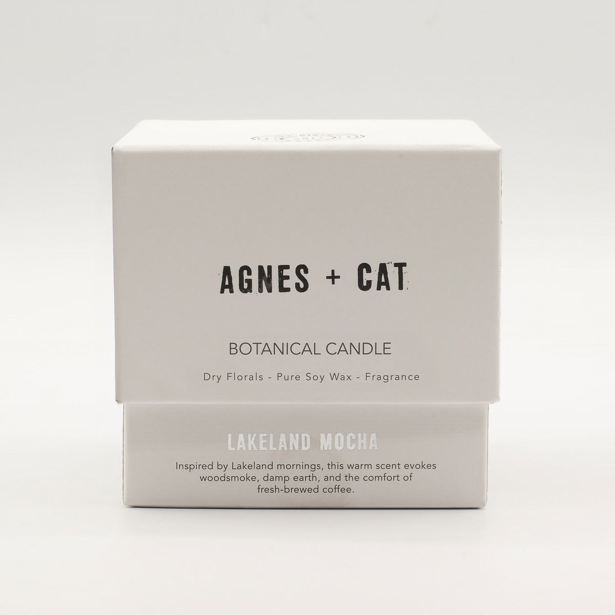 Agnes + Cat botanikus szójaviasz gyertya – Lakeland mokka