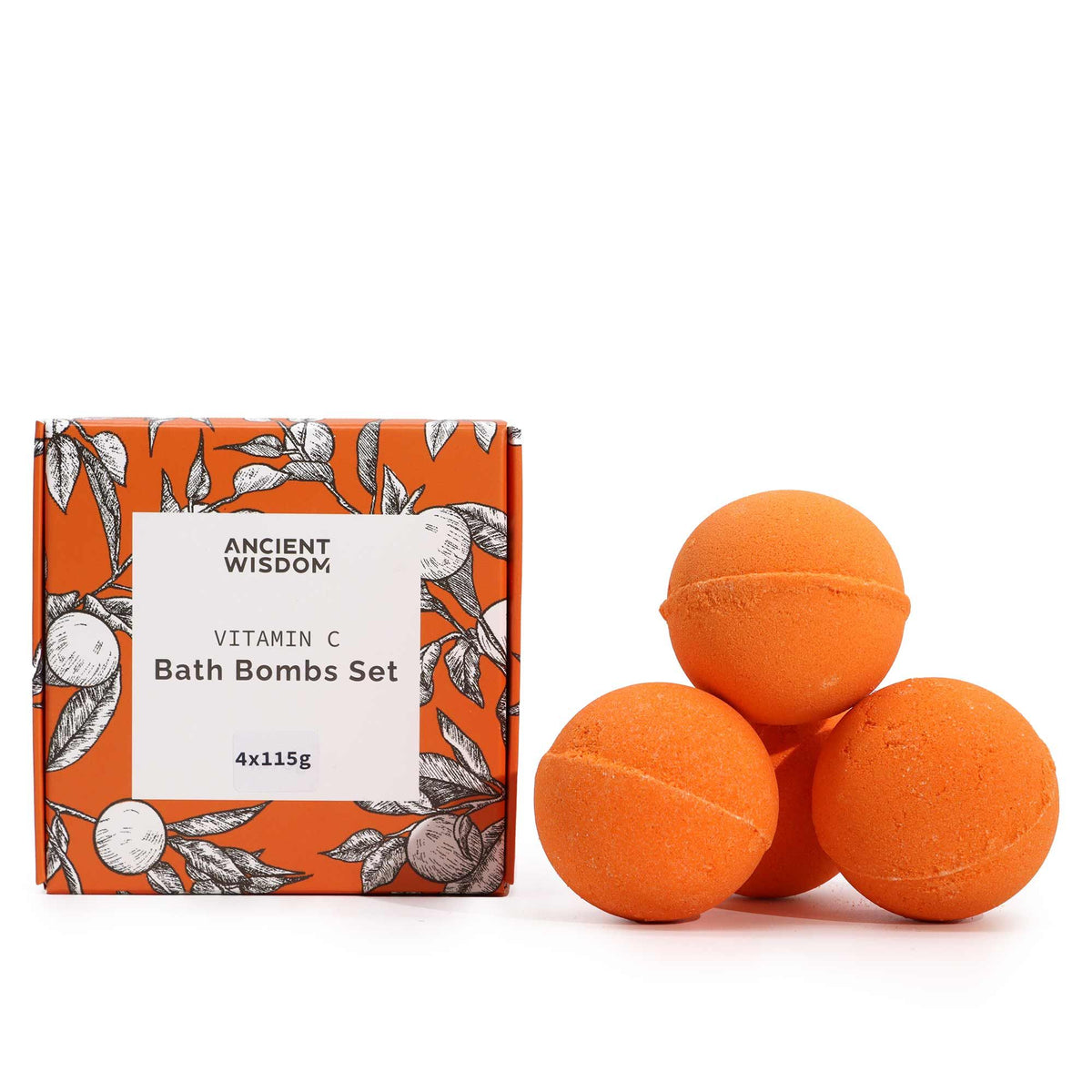 C-vitaminos fürdőbomba-szett – 4 aromaterápiás illat