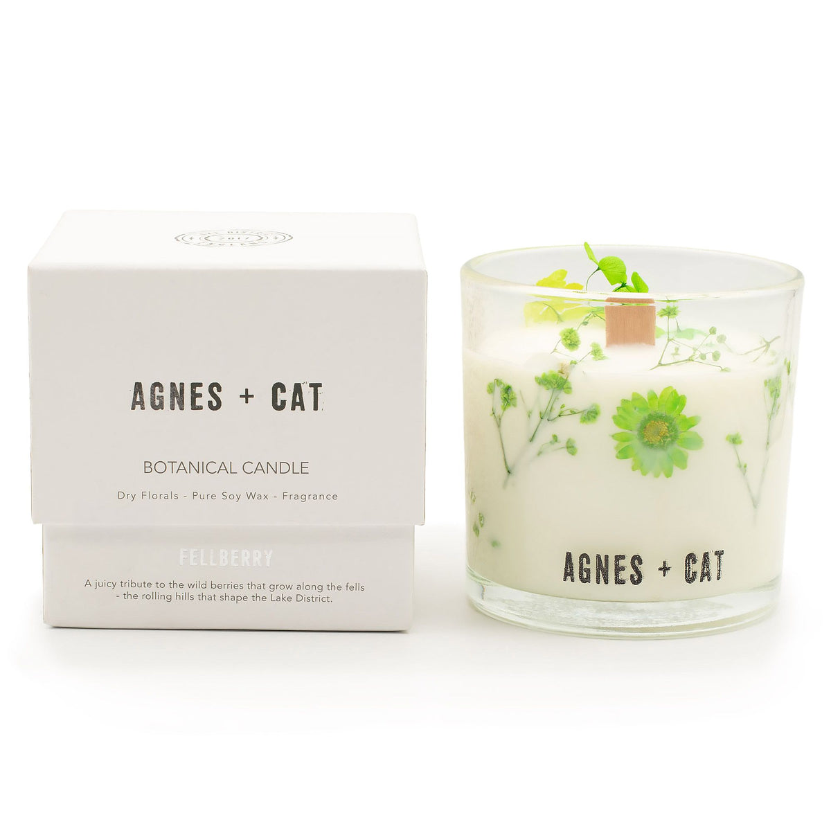 Agnes + Cat botanikus szójaviasz gyertya – erdei bogyós