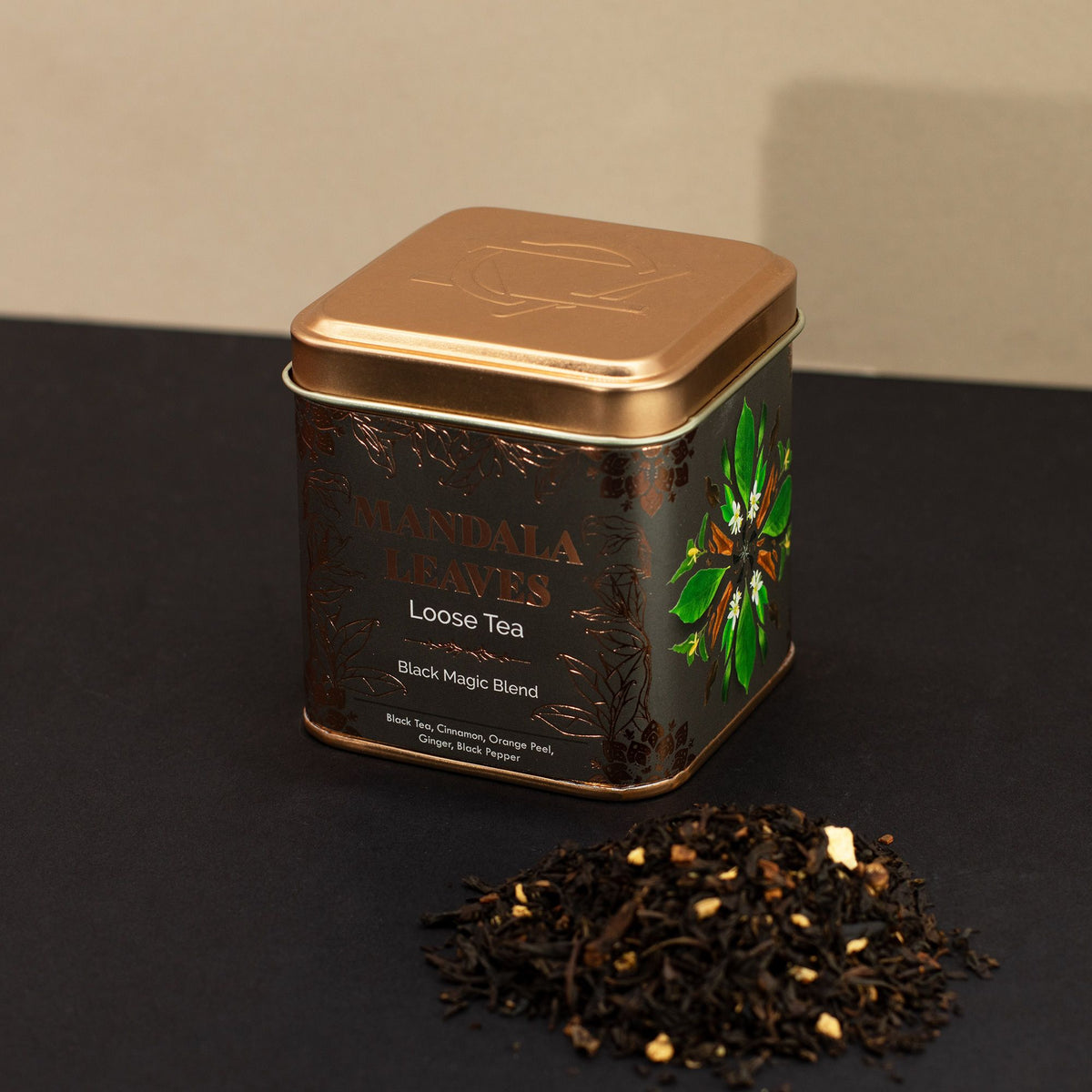 „Black Magic” fűszeres fekete tea – 50 g, fémdobozban