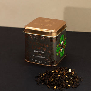 „Black Magic” fűszeres fekete tea – 50 g, fémdobozban