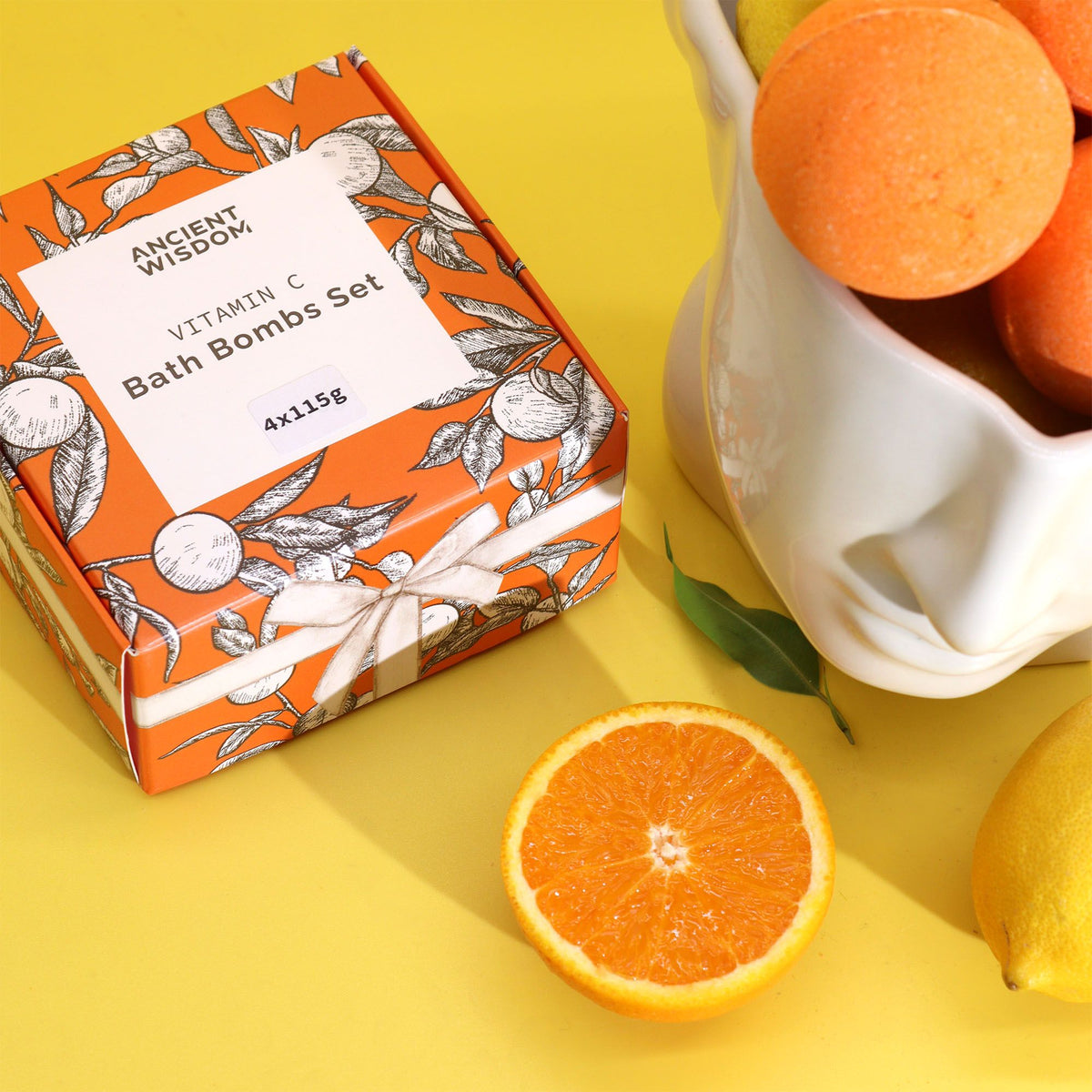 C-vitaminos fürdőbomba-szett – 4 aromaterápiás illat