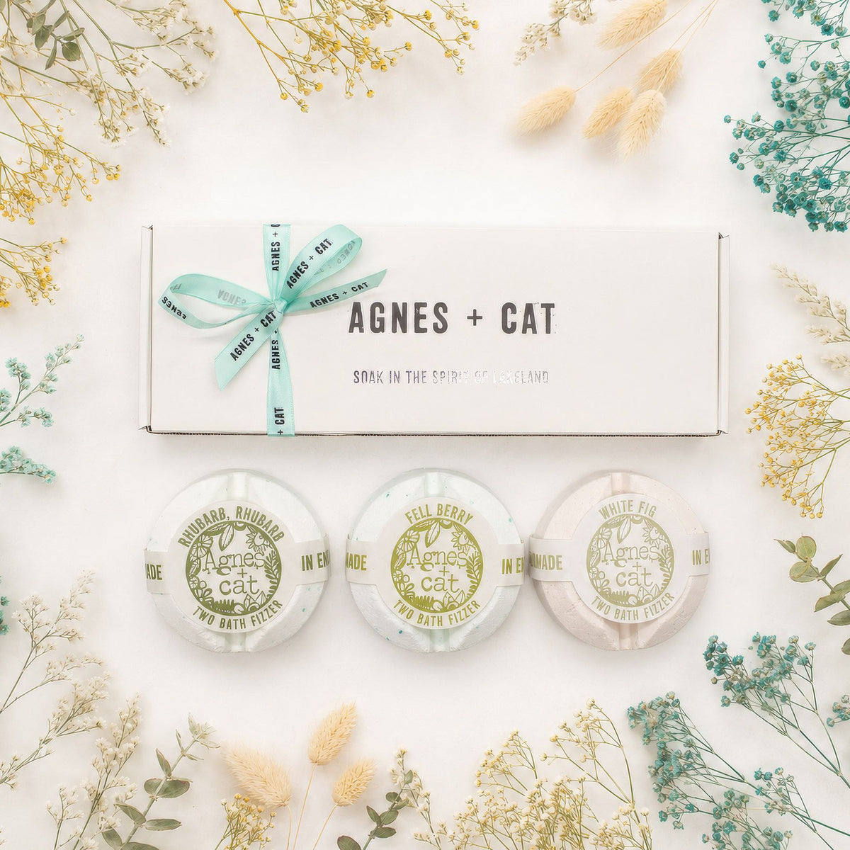 Agnes + Cat fürdőpezsgő-ajándékszett – bogyó & füge