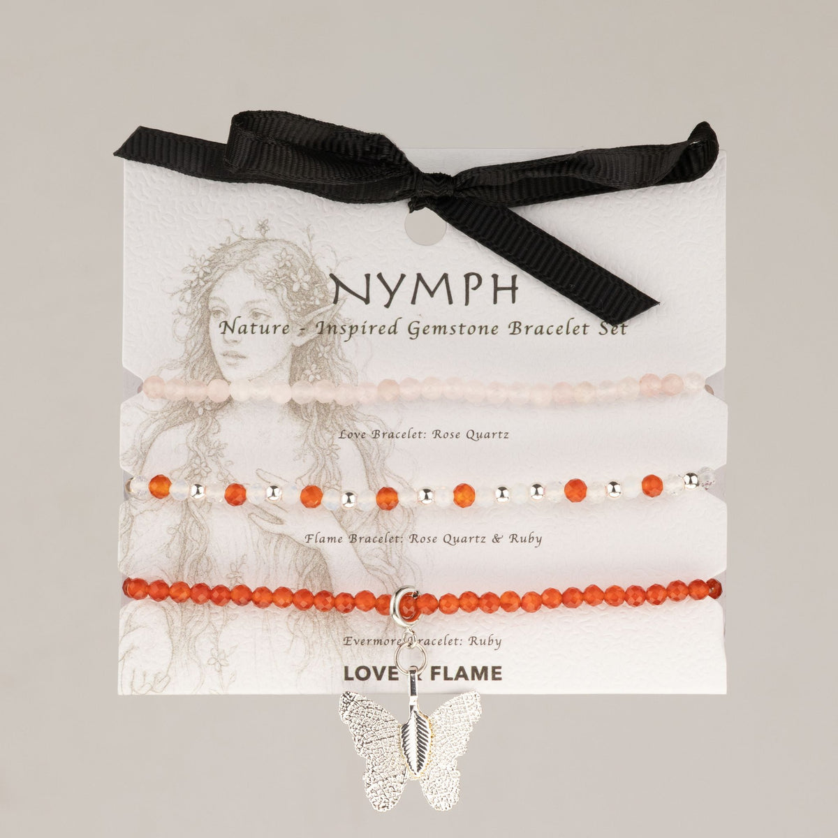 Nymph drágaköves karkötőszett – Szerelem & láng