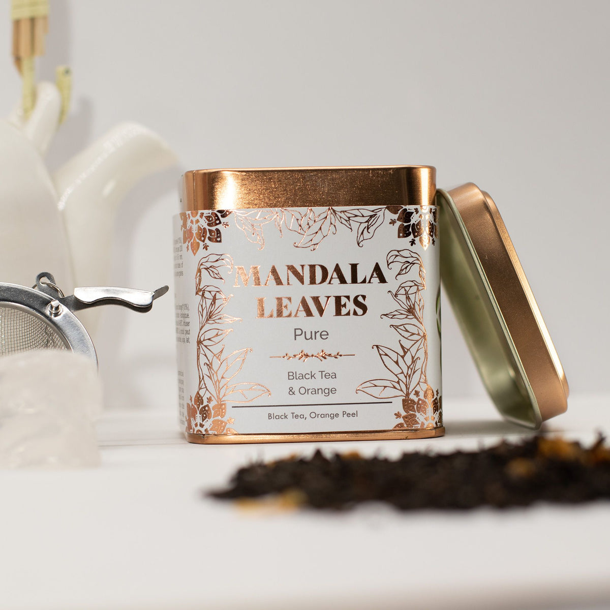 Bio narancsos fekete tea – 50 g, fémdobozban