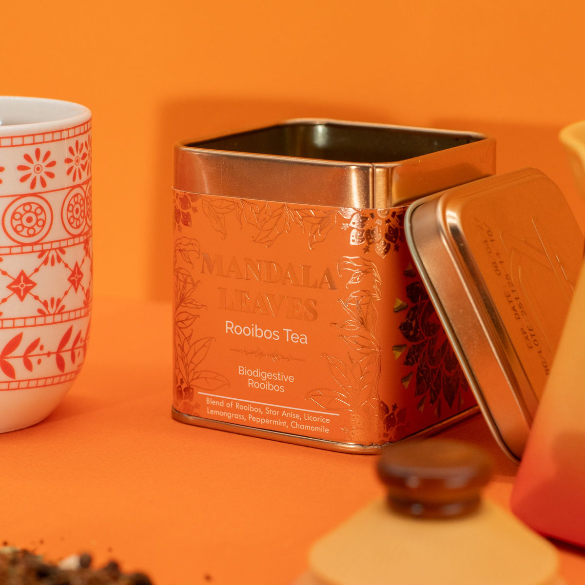 Bio rooibos „emésztés” teakeverék – 50 g, fémdobozban