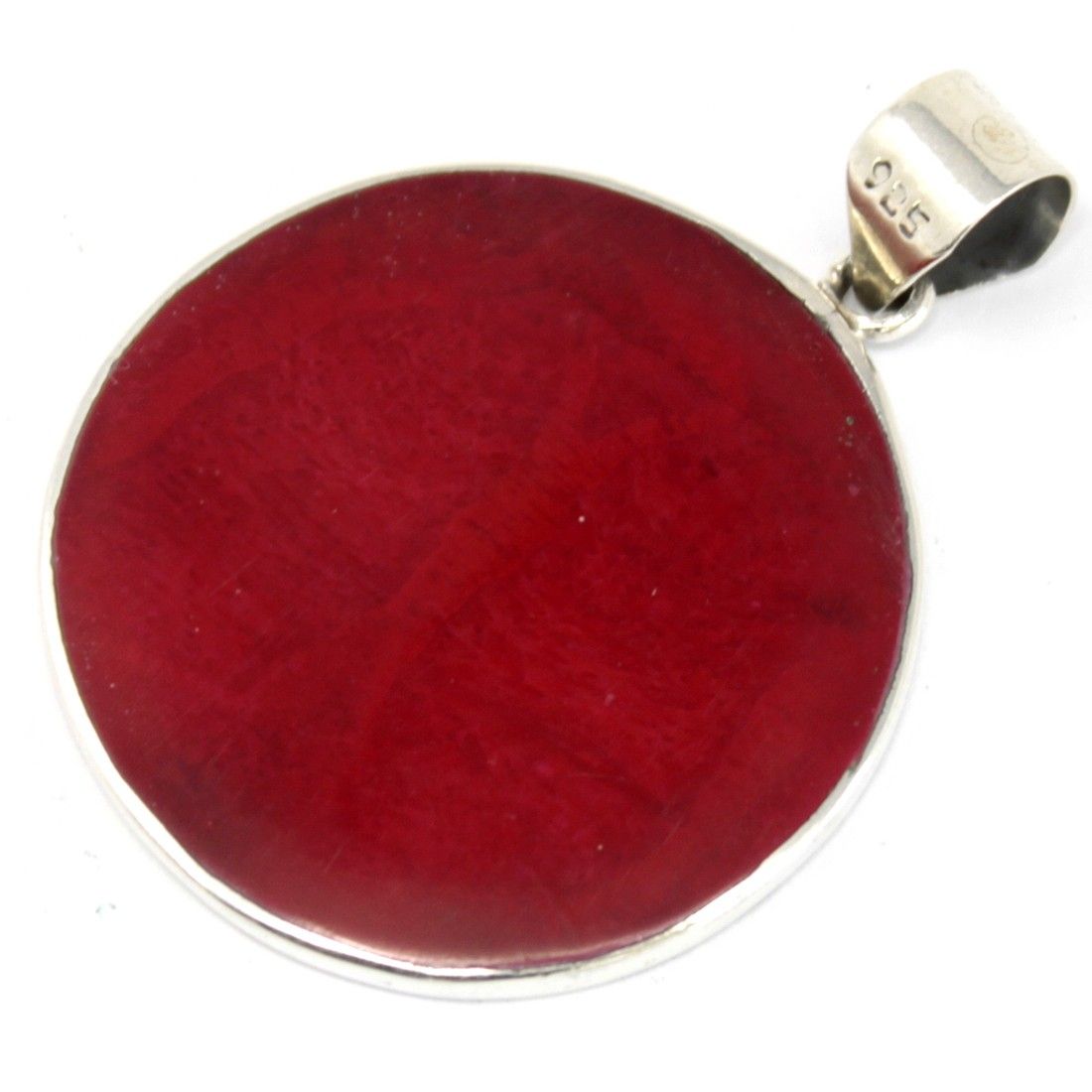 Életfa ezüst medál, 30 mm – korallhatású