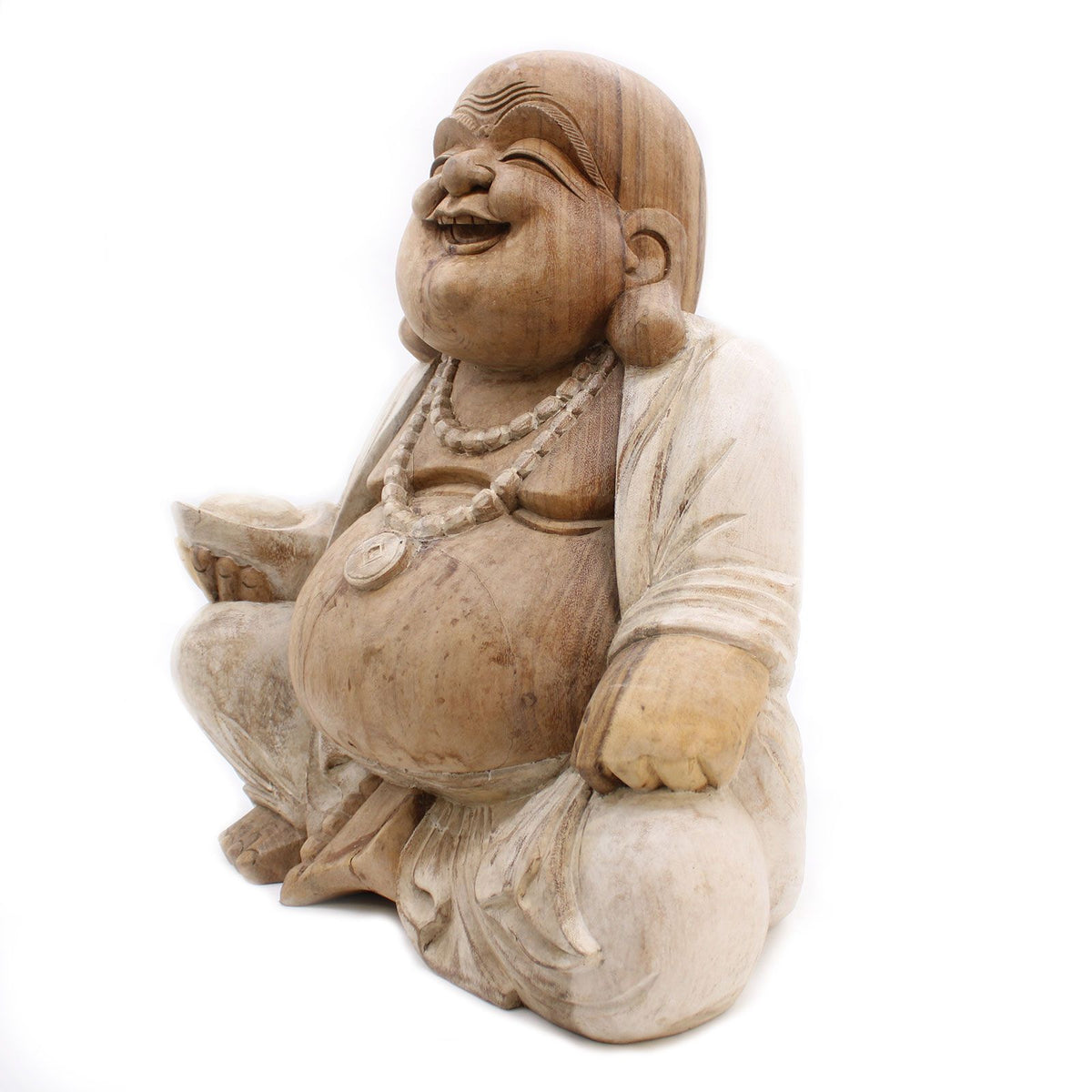 Kézzel faragott „Boldog Buddha” szobor – 50 cm