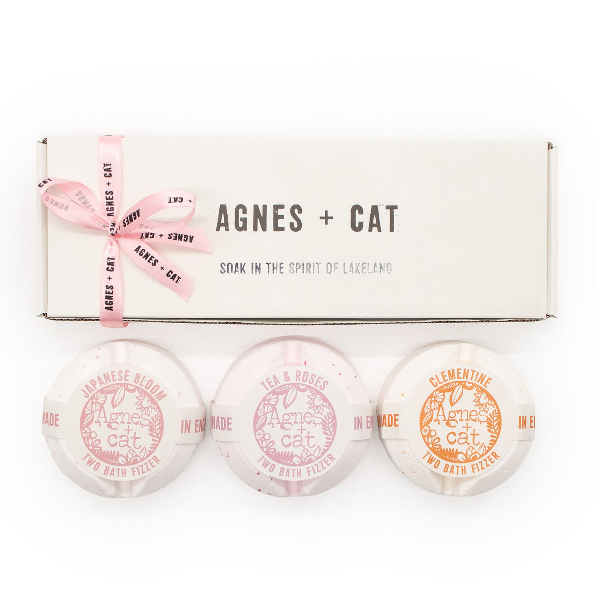 Agnes + Cat fürdőpezsgő-ajándékszett – virág & citrus