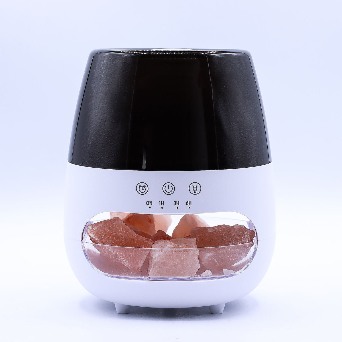 Lángeffektes aroma-párologtató – sókő hatású, fehér