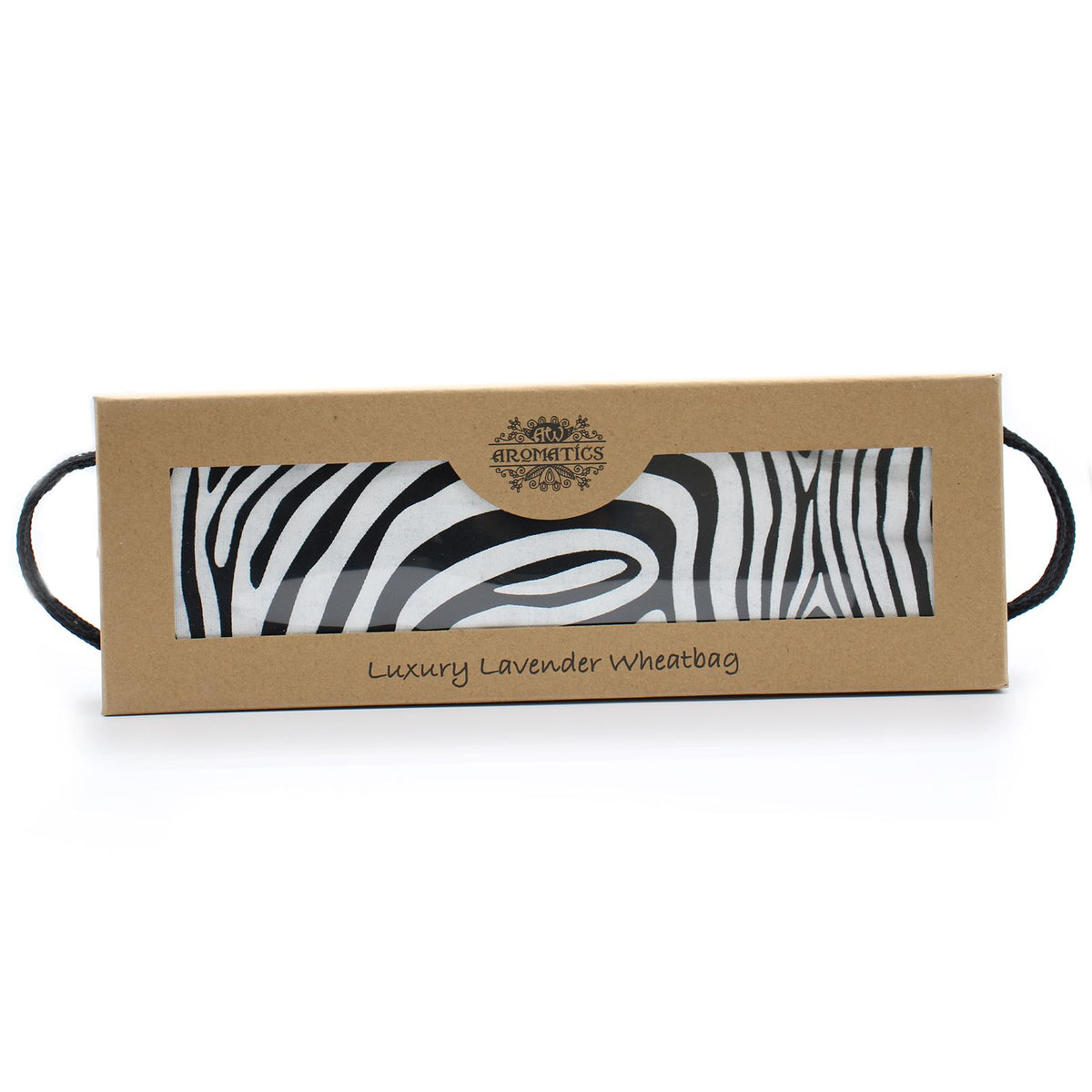 Levendulás melegítőpárna díszdobozban – zebra