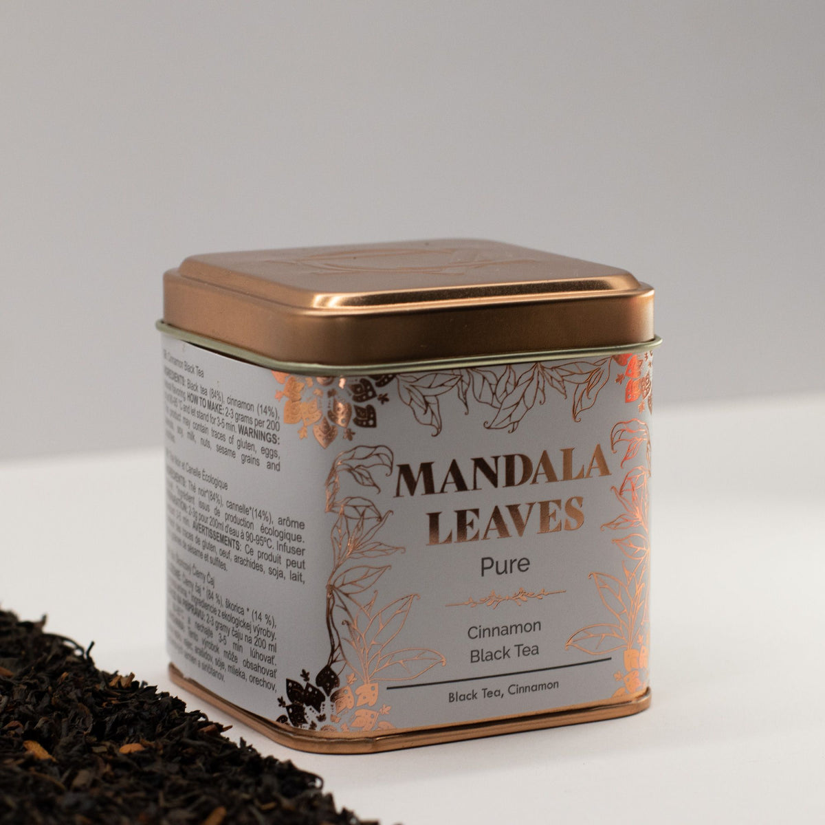 Bio fahéjas fekete tea – 50 g, fémdobozban