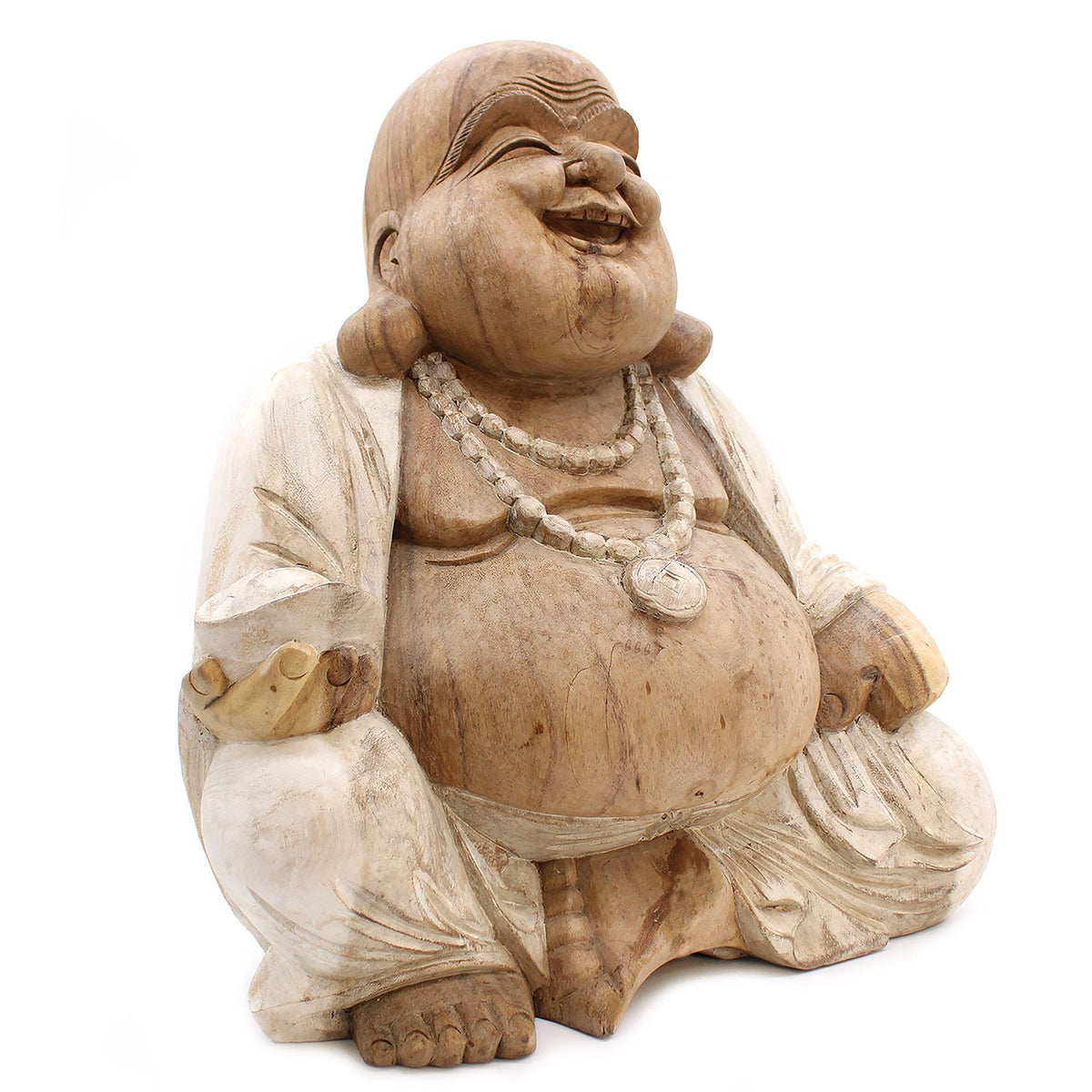 Kézzel faragott „Boldog Buddha” szobor – 50 cm