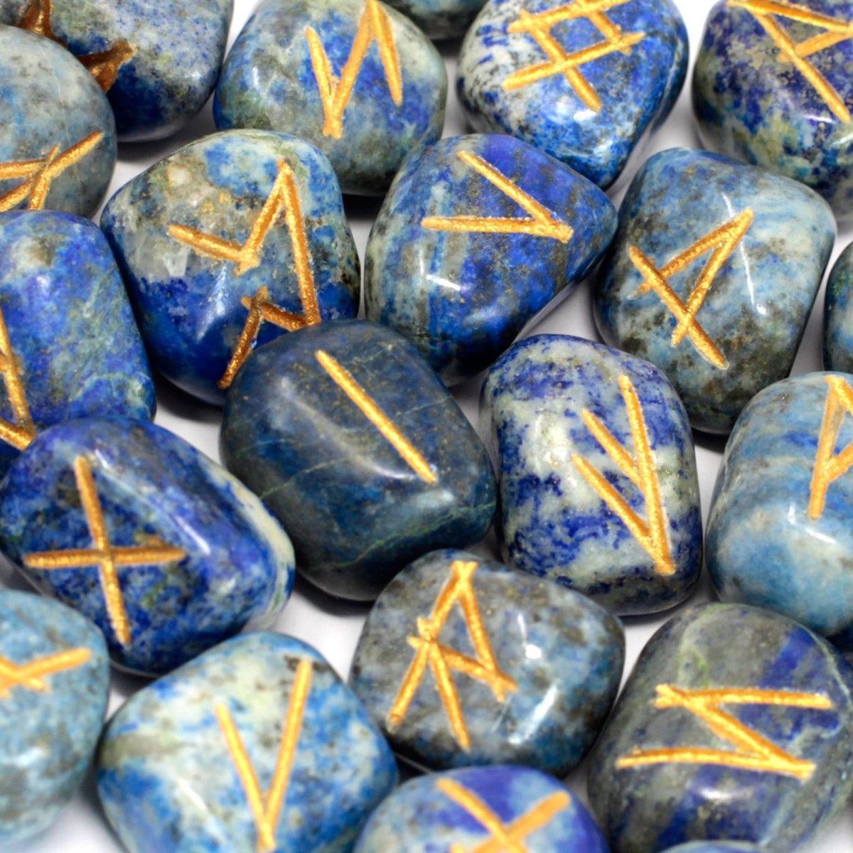 Rúnakő-szett tasakban – lápisz lazuli