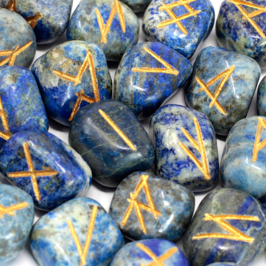 Rúnakő-szett tasakban – lápisz lazuli