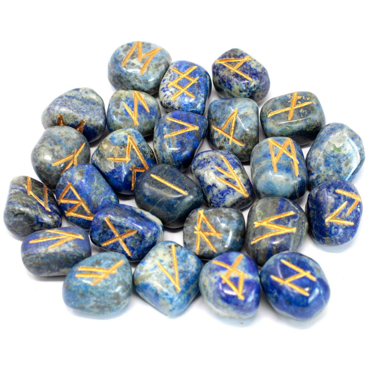 Rúnakő-szett tasakban – lápisz lazuli