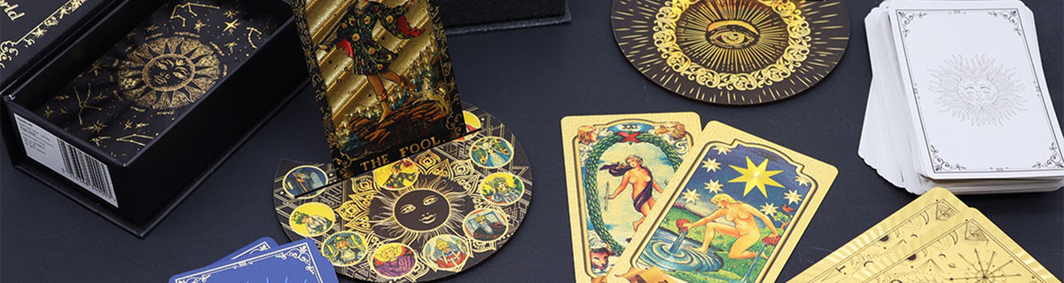 Rubin fóliás tarot kártya díszdobozban, útmutatóval (angol nyelvű)