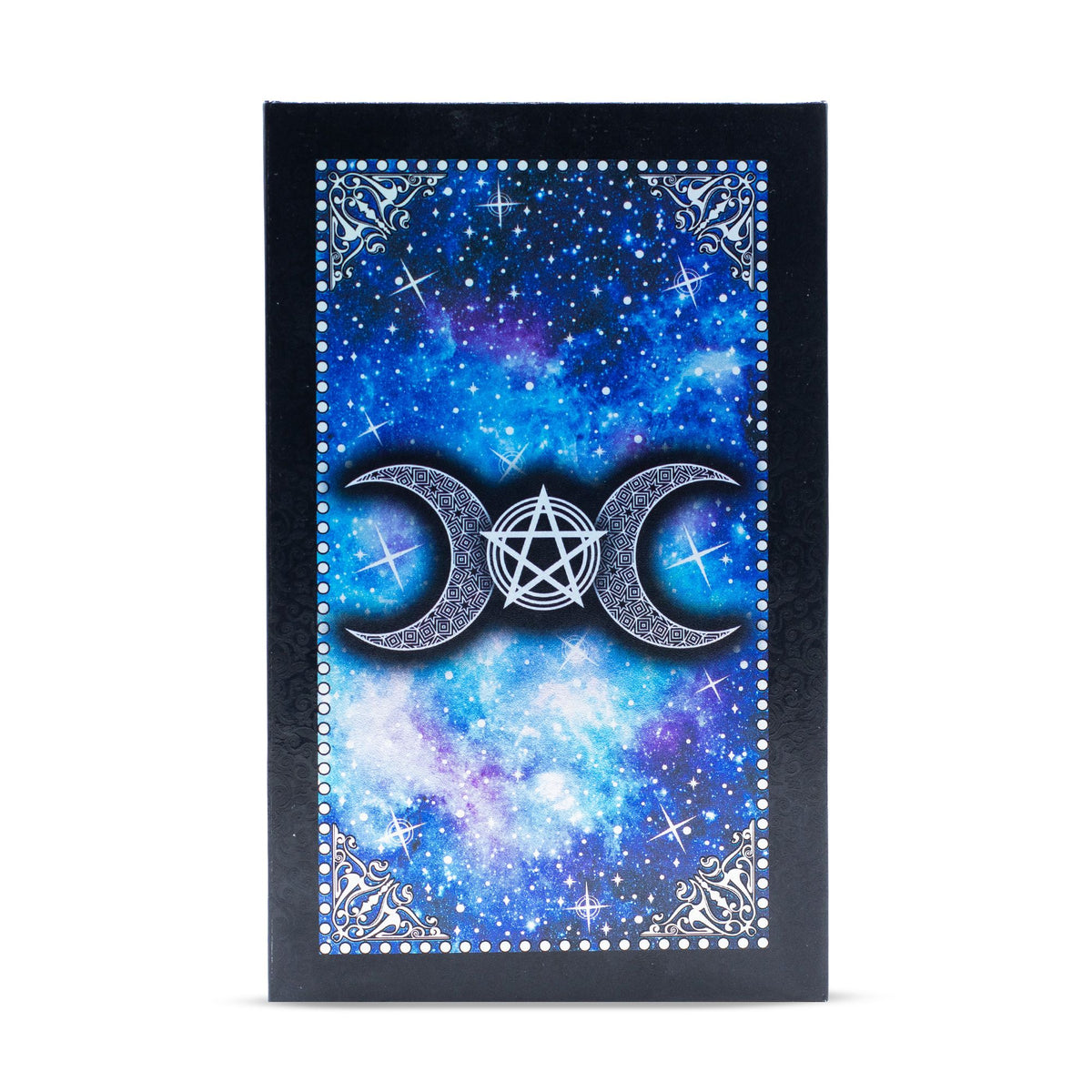 Holdarcos kék fóliás tarot kártya útmutatóval (angol nyelvű)